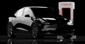 Tesla Model Y and Tesla Charger